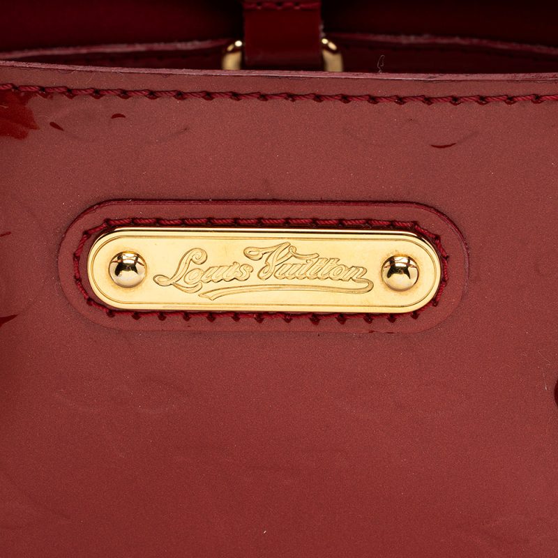 Louis Vuitton Monogram Vernis Wilshire PM Satchel (SHF-21149) - Image 8