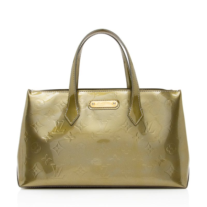 Louis Vuitton Monogram Vernis Wilshire PM Satchel (SHF-21270) - Image 11