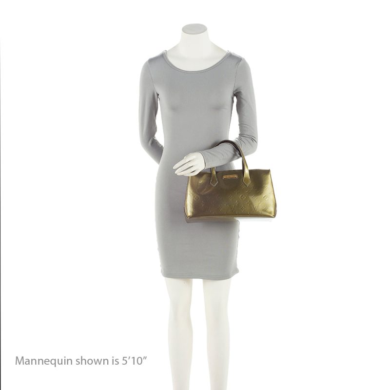 Louis Vuitton Monogram Vernis Wilshire PM Satchel (SHF-21270) - Image 4