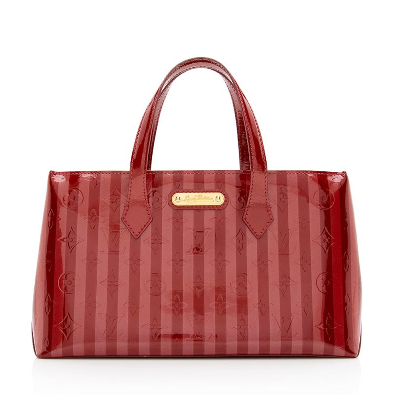 Louis Vuitton Monogram Vernis Wilshire PM Tote (SHF-18400) - Image 15