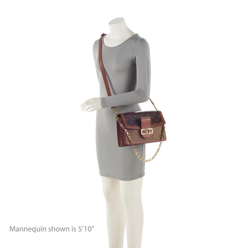 Louis Vuitton Reverse Monogram Dauphine MM Shoulder Bag (SHF-22333) - Image 4