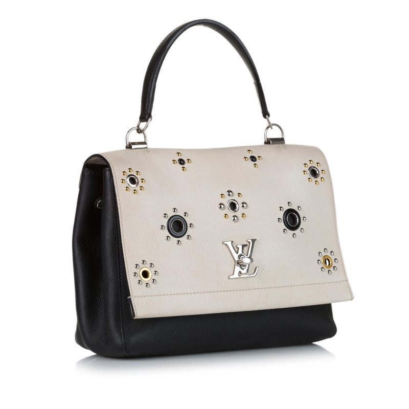 Louis Vuitton Spring 2017 LockMe II Mechanical Flowers Satchel (SHG-37452)