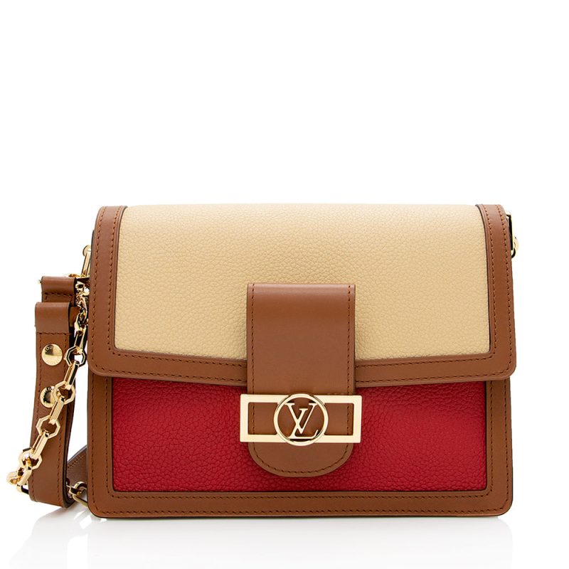 Louis Vuitton Taurillon Leather Dauphine MM Shoulder Bag (SHF-ZlkYV5) - Image 16