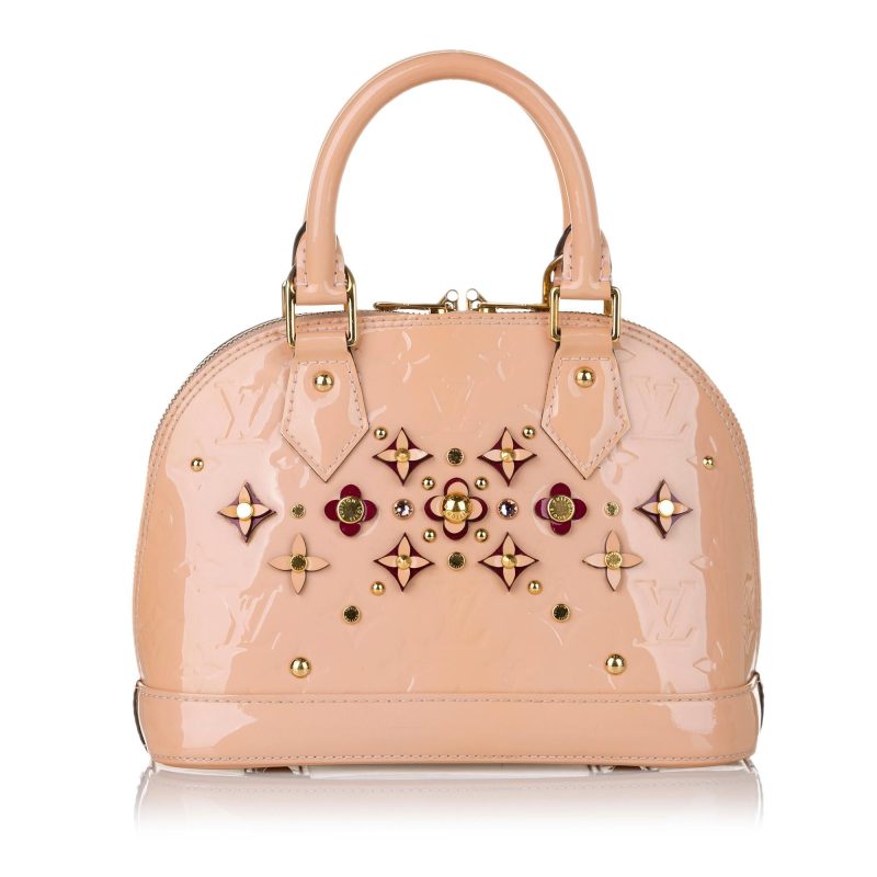 Louis Vuitton Vernis Flower Alma BB (SHG-32578) - Image 11