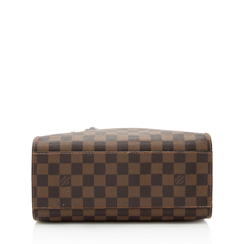 Louis Vuitton Vintage Damier Ebene Canvas Triana Satchel (SHF-21939) - Image 3