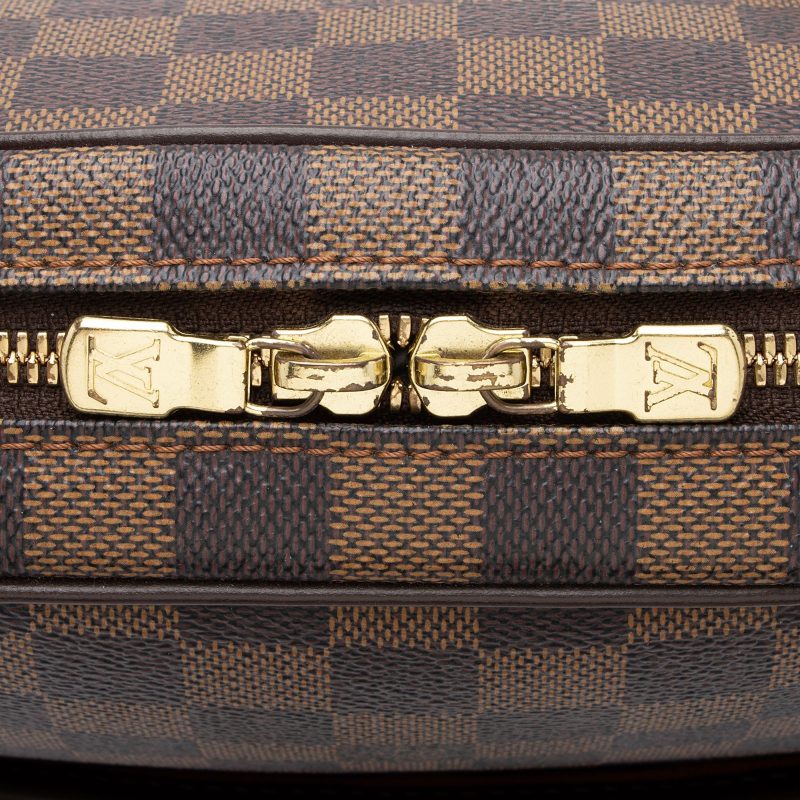 Louis Vuitton Vintage Damier Ebene Ipanema GM Shoulder Bag (SHF-eahSM4) - Image 8