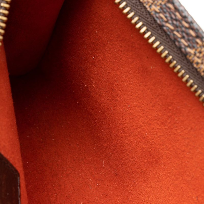 Louis Vuitton Vintage Damier Ebene Marais Bucket Pouch (SHF-22818) - Image 11