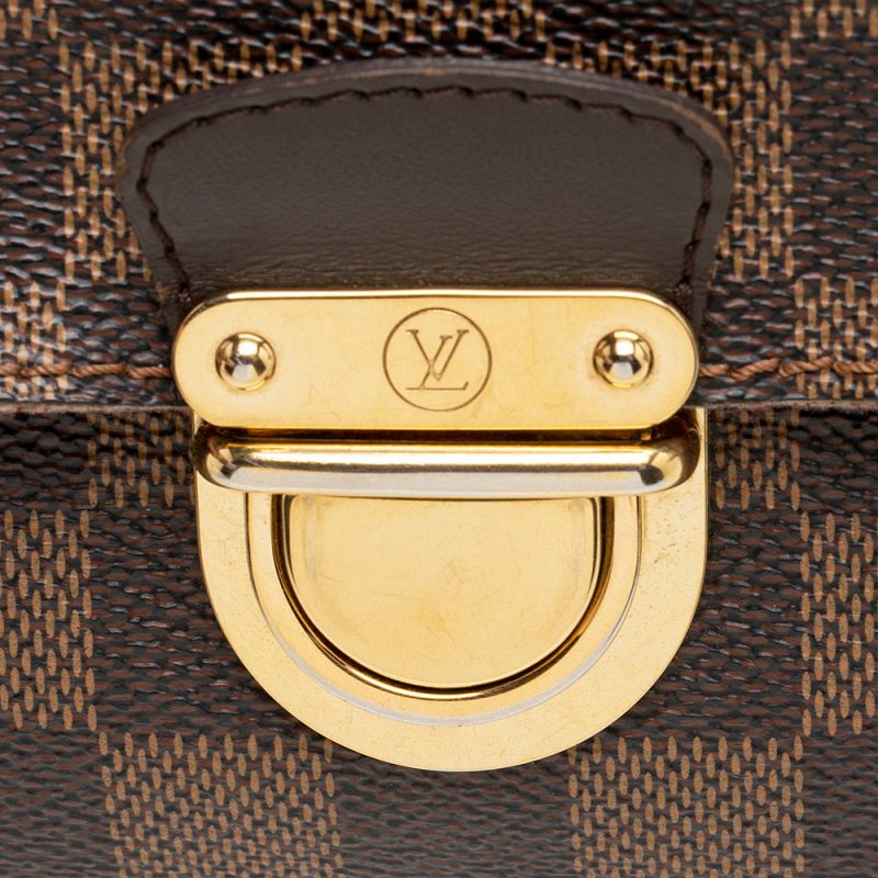 Louis Vuitton Vintage Damier Ebene Ravello GM Shoulder Bag (SHF-21610) - Image 8