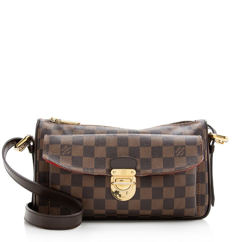 Louis Vuitton Vintage Damier Ebene Ravello GM Shoulder Bag (SHF-21610) - Image 17
