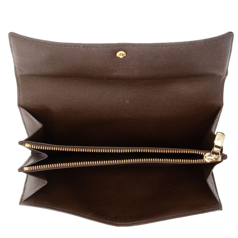 Louis Vuitton Vintage Damier Ebene Sarah Wallet (SHF-sG1xiu) - Image 4