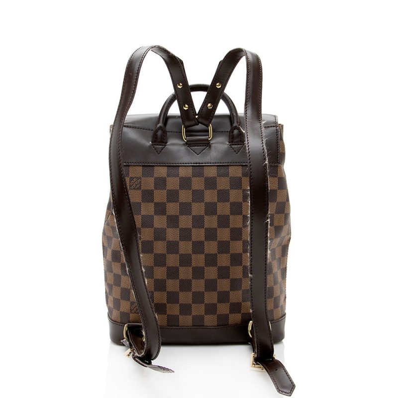 Louis Vuitton Vintage Damier Ebene Soho Backpack (SHF-18379) - Image 2