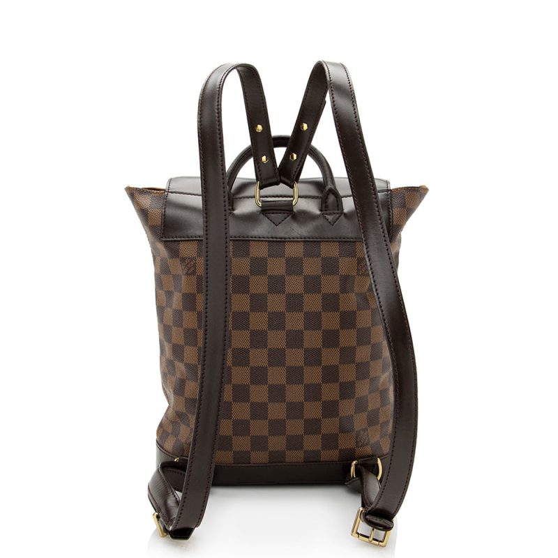 Louis Vuitton Vintage Damier Ebene Soho Backpack (SHF-21029) - Image 2