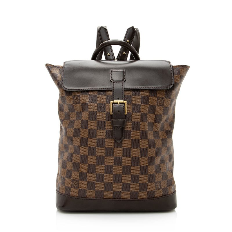 Louis Vuitton Vintage Damier Ebene Soho Backpack (SHF-21029) - Image 17
