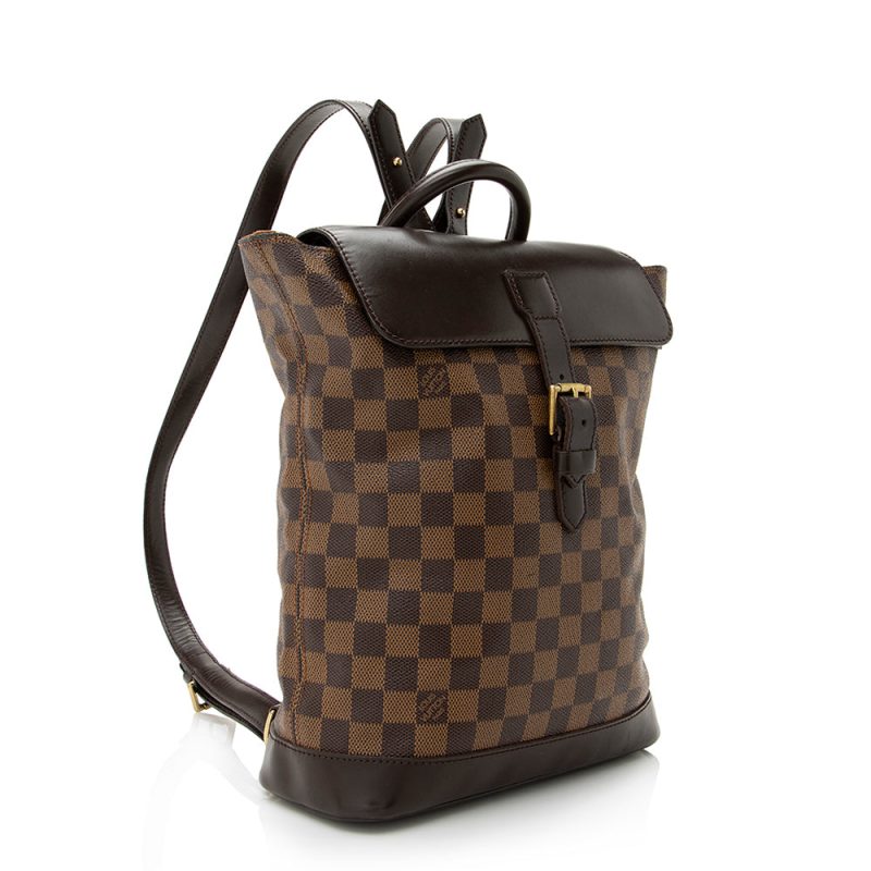 Louis Vuitton Vintage Damier Ebene Soho Backpack (SHF-21029)