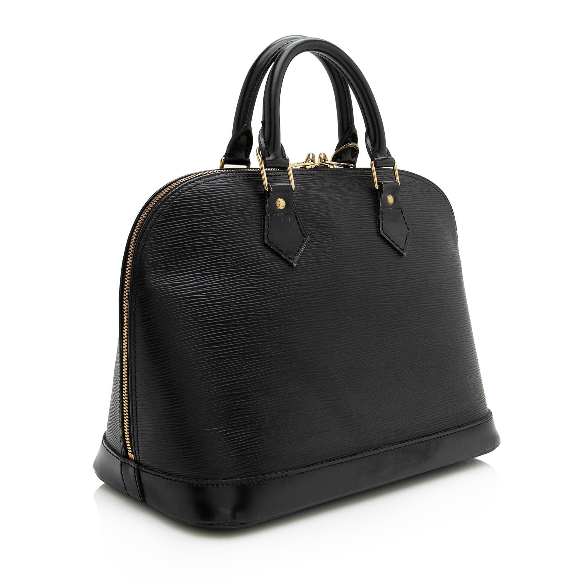 Louis Vuitton Vintage Epi Leather Alma PM Satchel (SHF-22820)