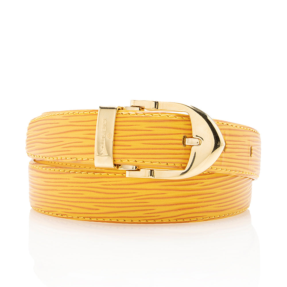 Louis Vuitton Vintage Epi Leather Belt - Size 34 / 85 (SHF-17016) - Image 7