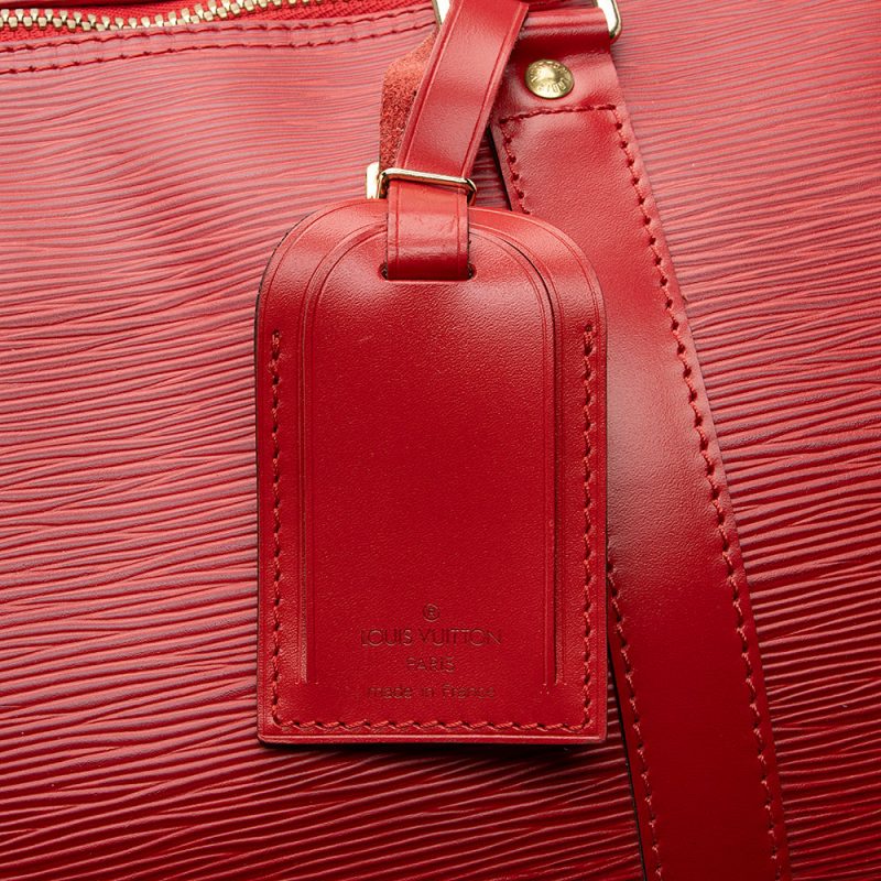 Louis Vuitton Vintage Epi Leather Keepall 55 Duffel Bag (SHF-21452) - Image 9