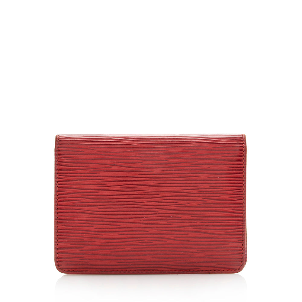 Louis Vuitton Vintage Epi Leather Two Card Holder Wallet (SHF-16759) - Image 2