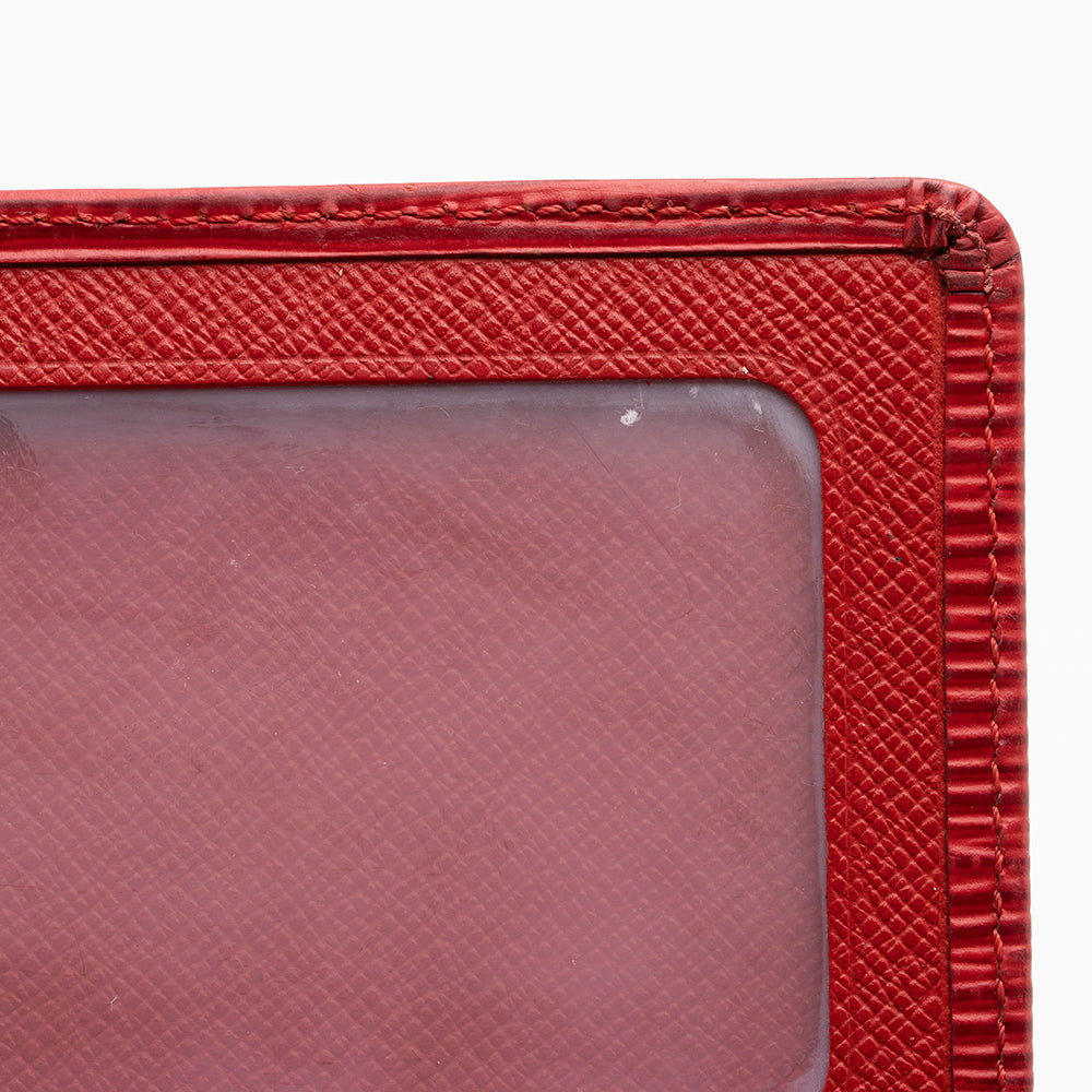 Louis Vuitton Vintage Epi Leather Two Card Holder Wallet (SHF-16759) - Image 8