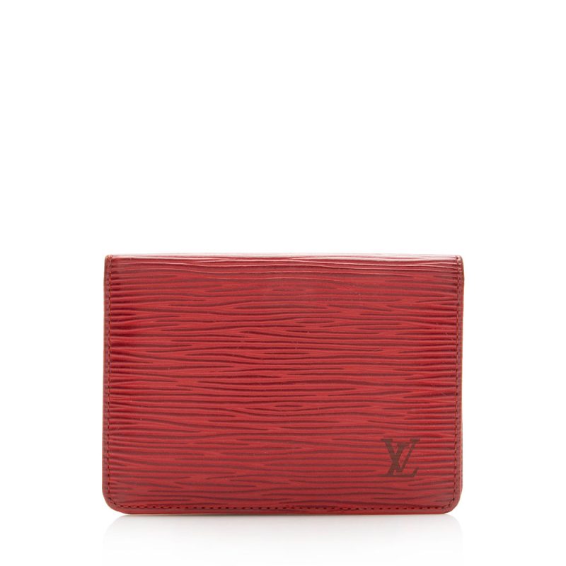 Louis Vuitton Vintage Epi Leather Two Card Holder Wallet (SHF-16759) - Image 11