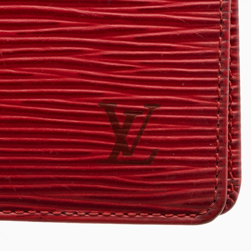 Louis Vuitton Vintage Epi Leather Two Card Holder Wallet (SHF-16759) - Image 6