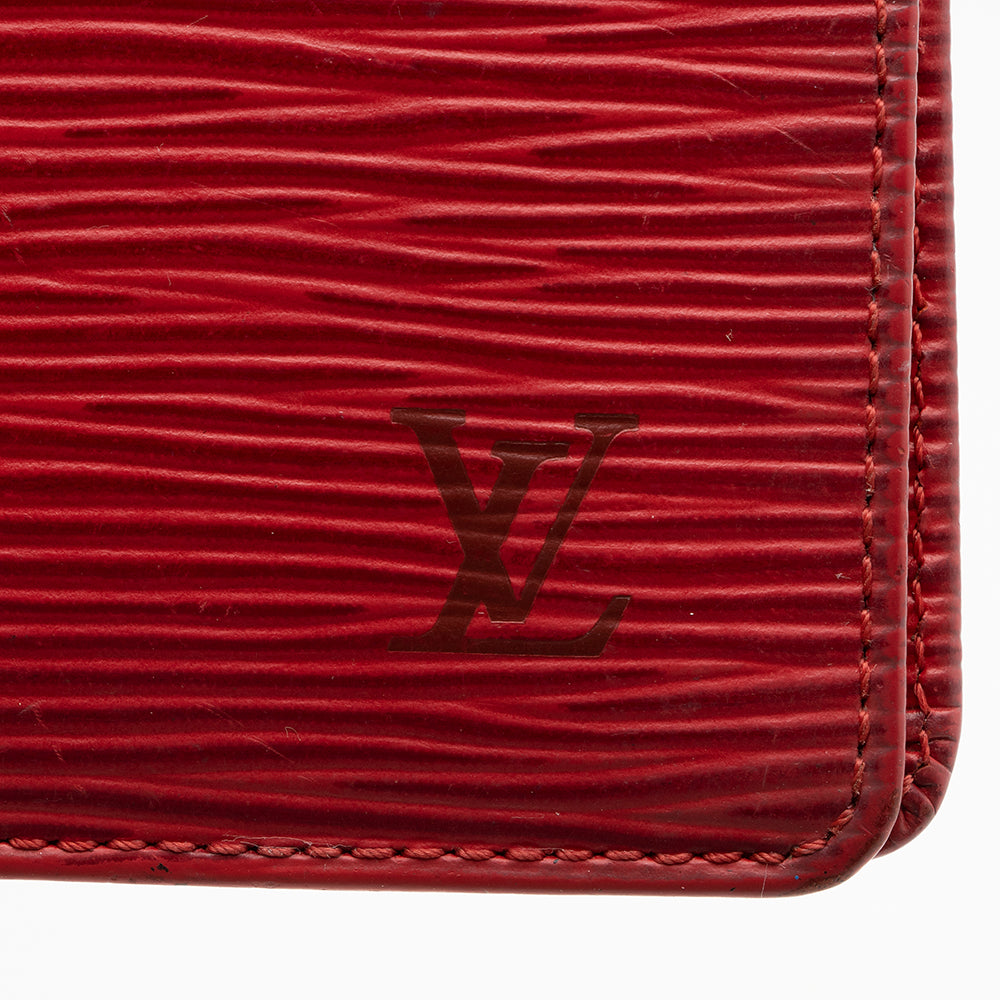 Louis Vuitton Vintage Epi Leather Two Card Holder Wallet (SHF-16759) - Image 6