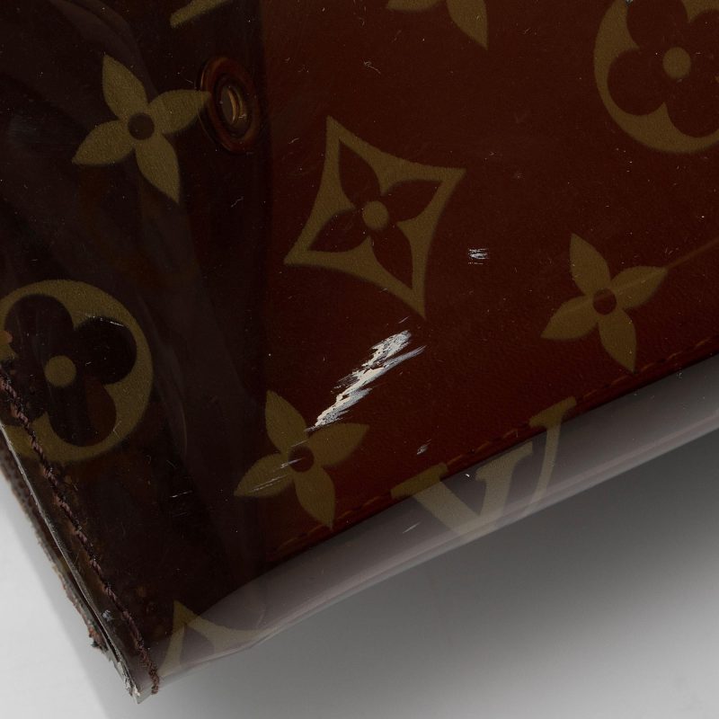 Louis Vuitton Vintage Limited Edition Monogram Vinyl Ambre Cruise Tote (SHF-FfiVXi) - Image 11