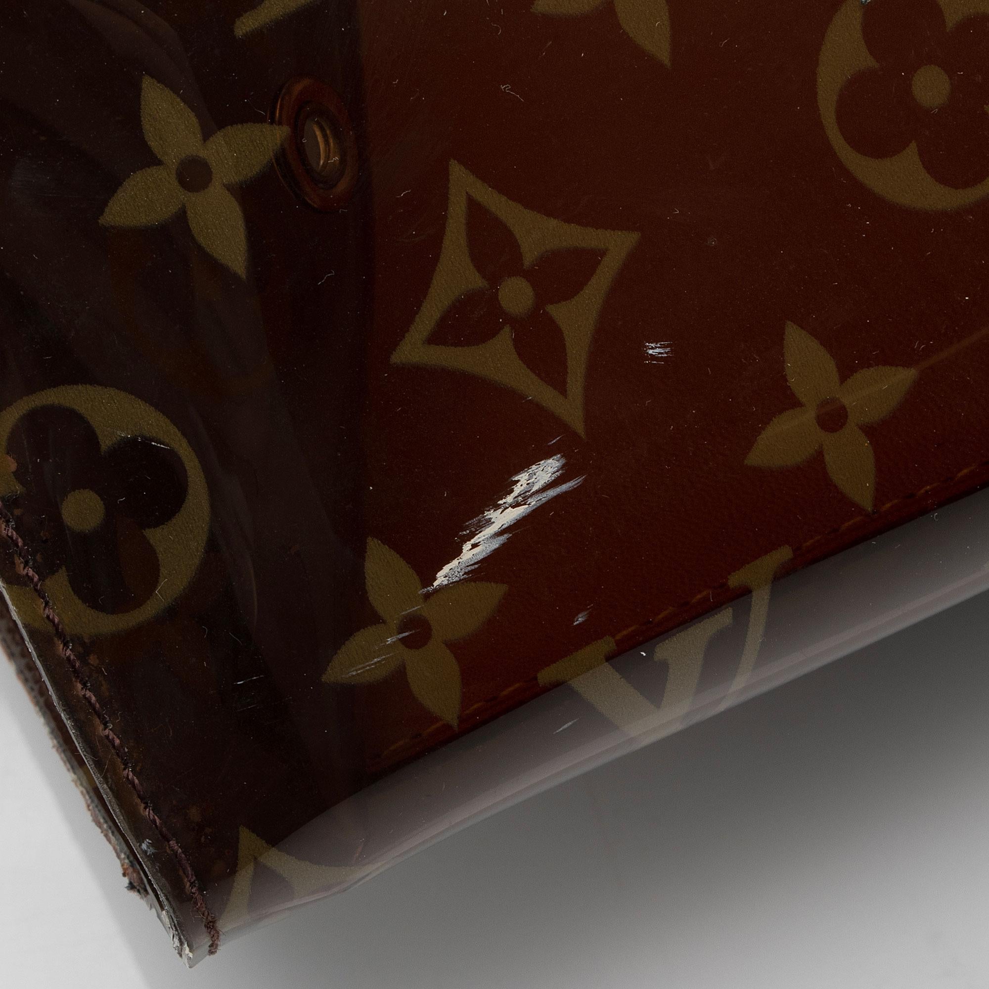 Louis Vuitton Vintage Limited Edition Monogram Vinyl Ambre Cruise Tote (SHF-FfiVXi) - Image 11