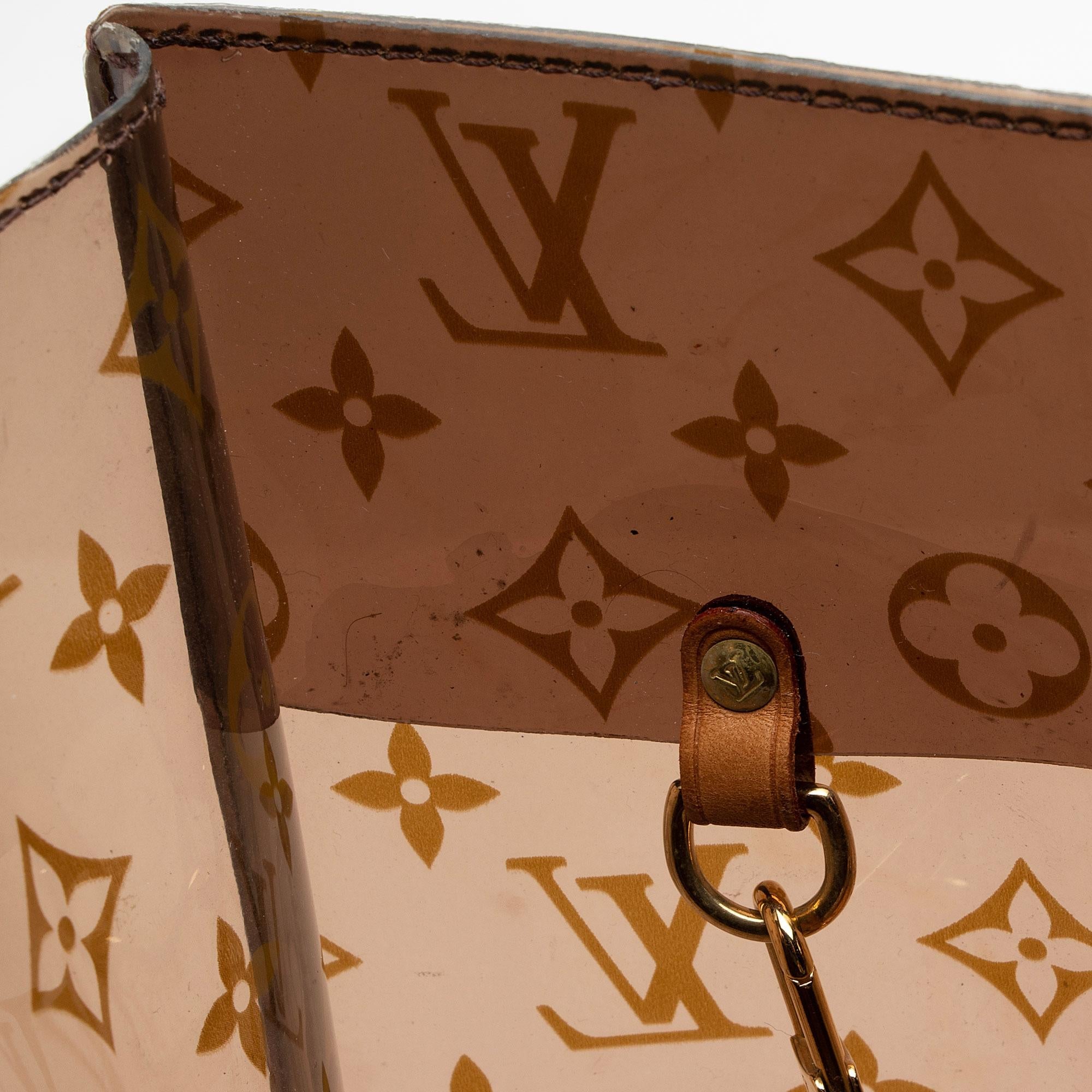 Louis Vuitton Vintage Limited Edition Monogram Vinyl Ambre Cruise Tote (SHF-FfiVXi) - Image 14