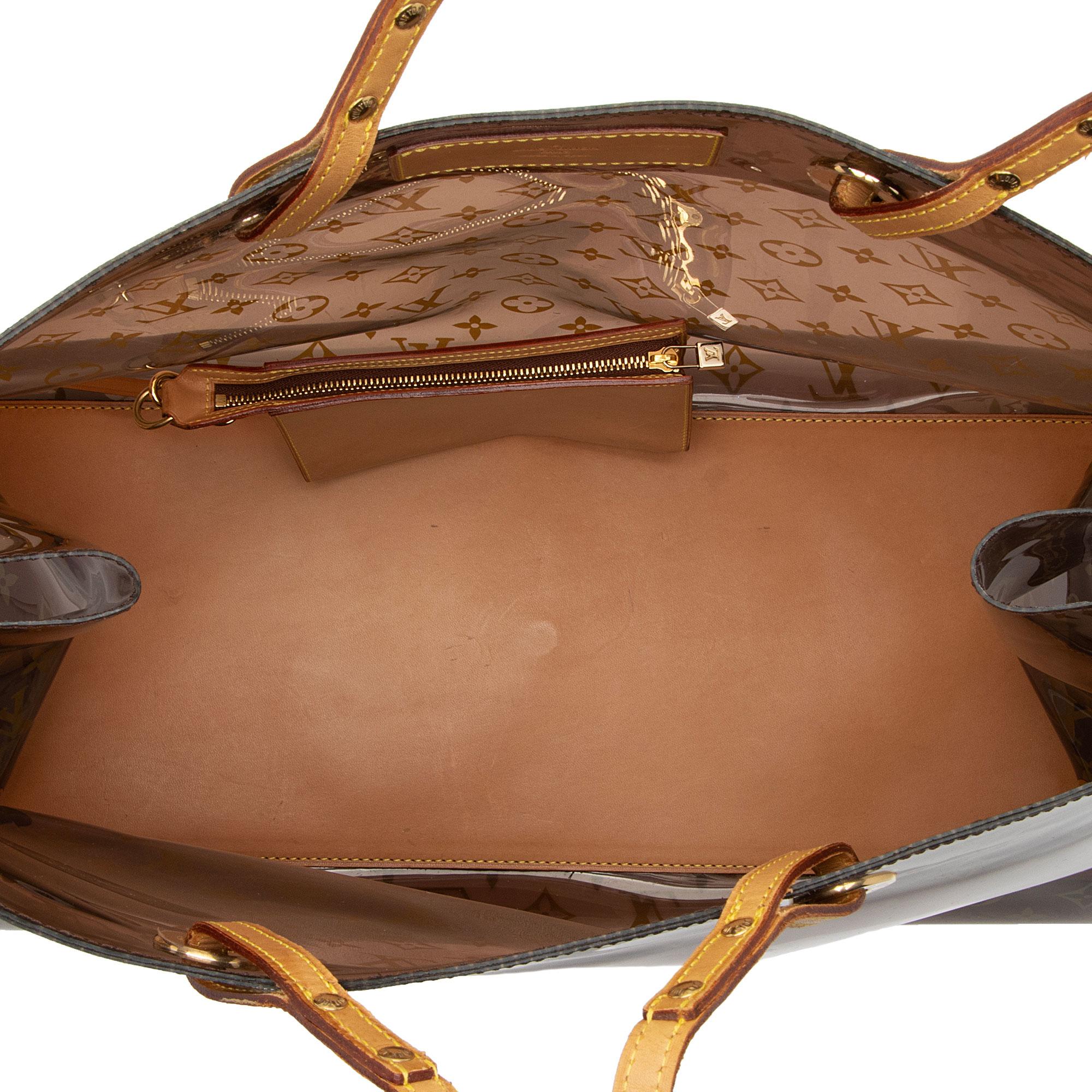 Louis Vuitton Vintage Limited Edition Monogram Vinyl Ambre Cruise Tote (SHF-FfiVXi) - Image 6