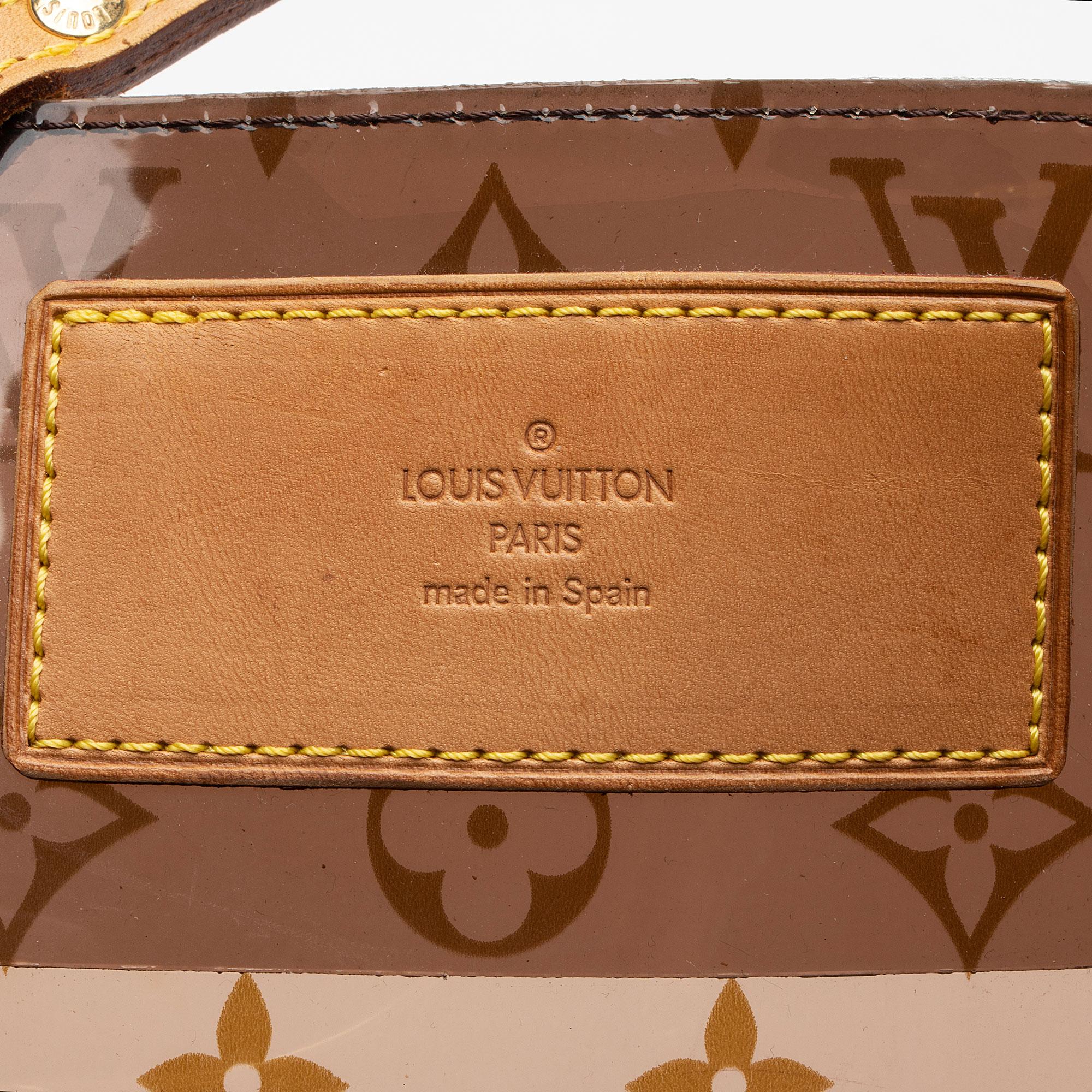 Louis Vuitton Vintage Limited Edition Monogram Vinyl Ambre Cruise Tote (SHF-FfiVXi) - Image 8