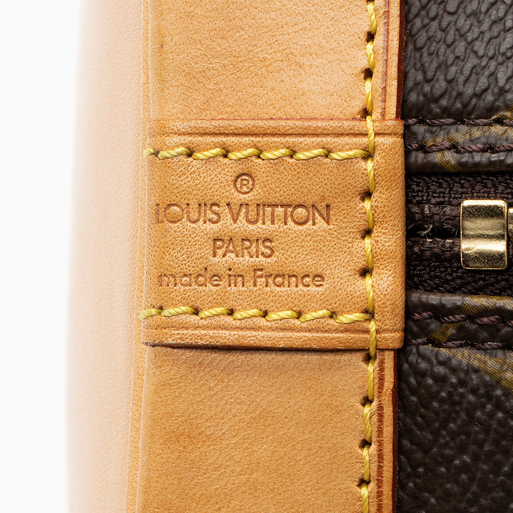 Louis Vuitton Vintage Monogram Canvas Alma MM Satchel (SHF-19055) - Image 7