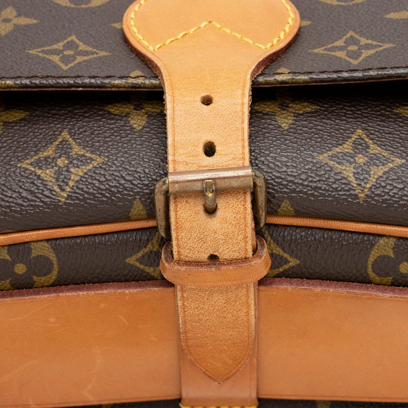 Louis Vuitton Vintage Monogram Canvas Cartouchiere GM Shoulder Bag (SHF-21275) - Image 8