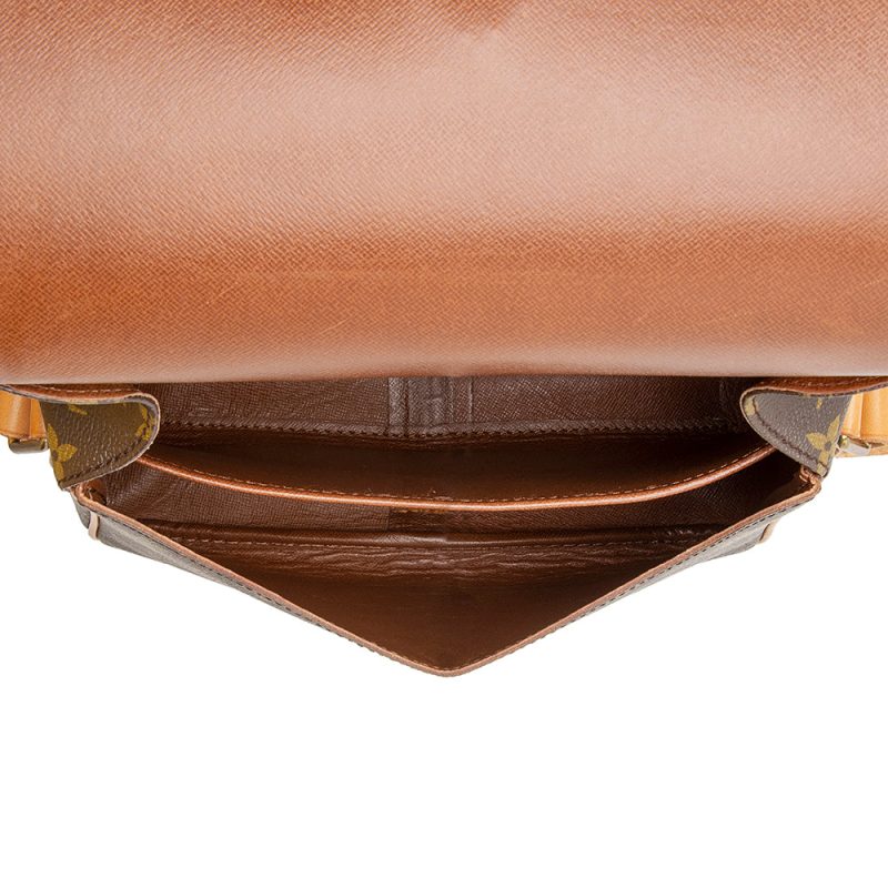 Louis Vuitton Vintage Monogram Canvas Cartouchiere GM Shoulder Bag (SHF-21275) - Image 6