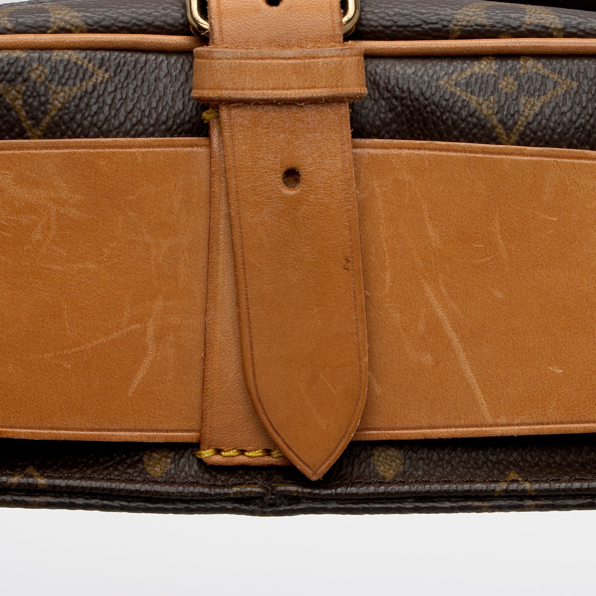 Louis Vuitton Vintage Monogram Canvas Cartouchiere MM Shoulder Bag (SHF-Ns6wrZ) - Image 11