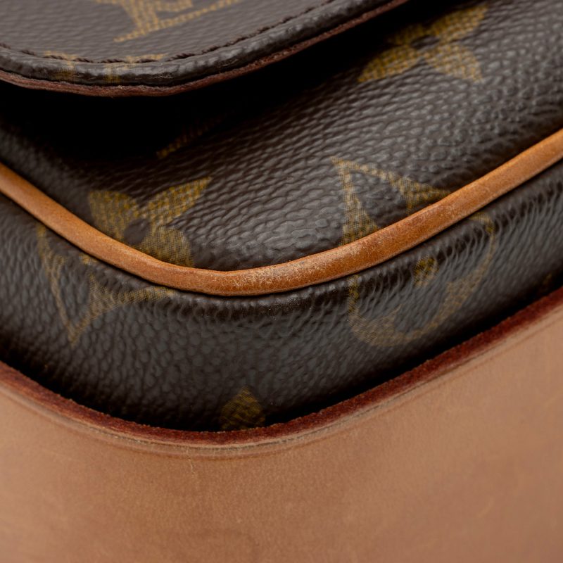 Louis Vuitton Vintage Monogram Canvas Cartouchiere MM Shoulder Bag (SHF-Ns6wrZ) - Image 15