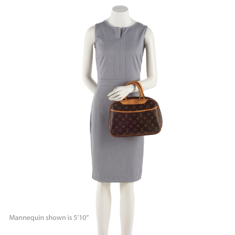 Louis Vuitton Monogram Canvas Trouville Satchel (SHF-17478) - Image 4
