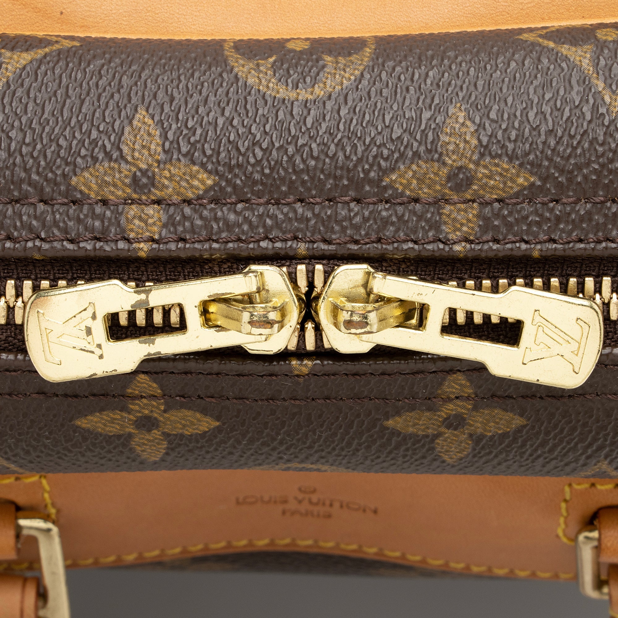 Louis Vuitton Vintage Monogram Canvas Deauville Satchel (SHF-23592) - Image 9