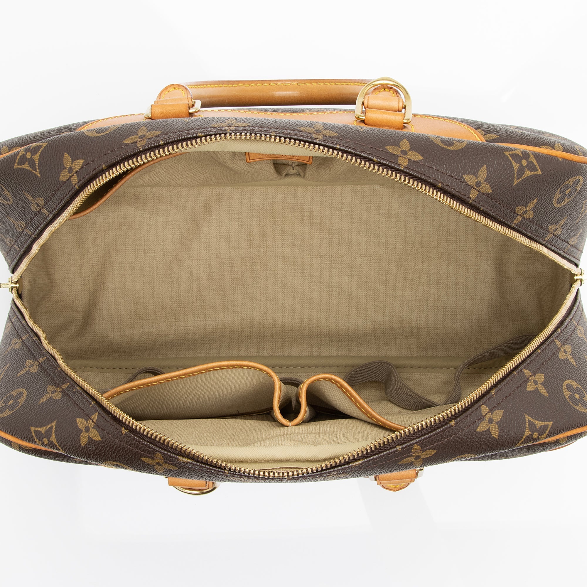 Louis Vuitton Vintage Monogram Canvas Deauville Satchel (SHF-23592) - Image 6