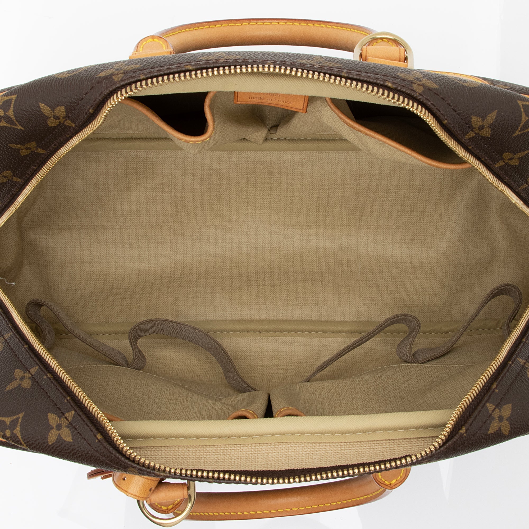 Louis Vuitton Vintage Monogram Canvas Deauville Satchel (SHF-23319) - Image 6