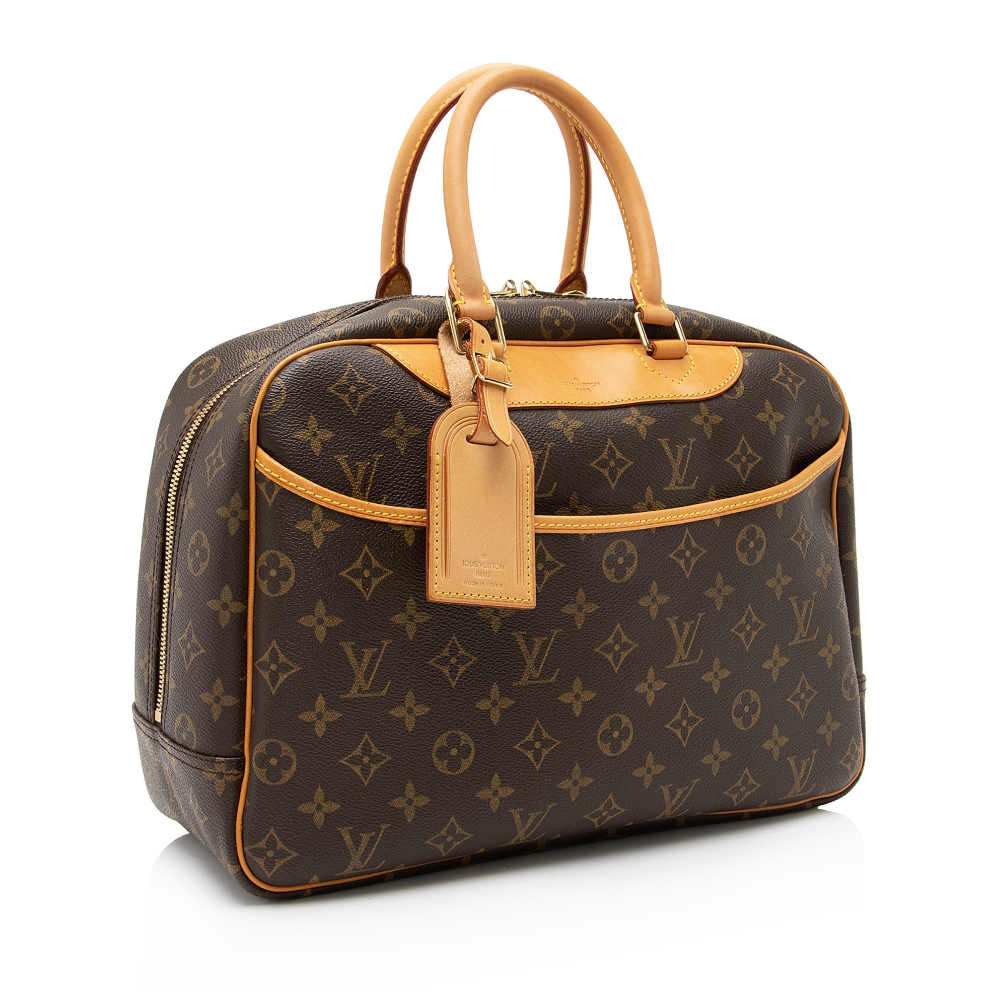 Louis Vuitton Vintage Monogram Canvas Deauville Satchel (SHF-23319)