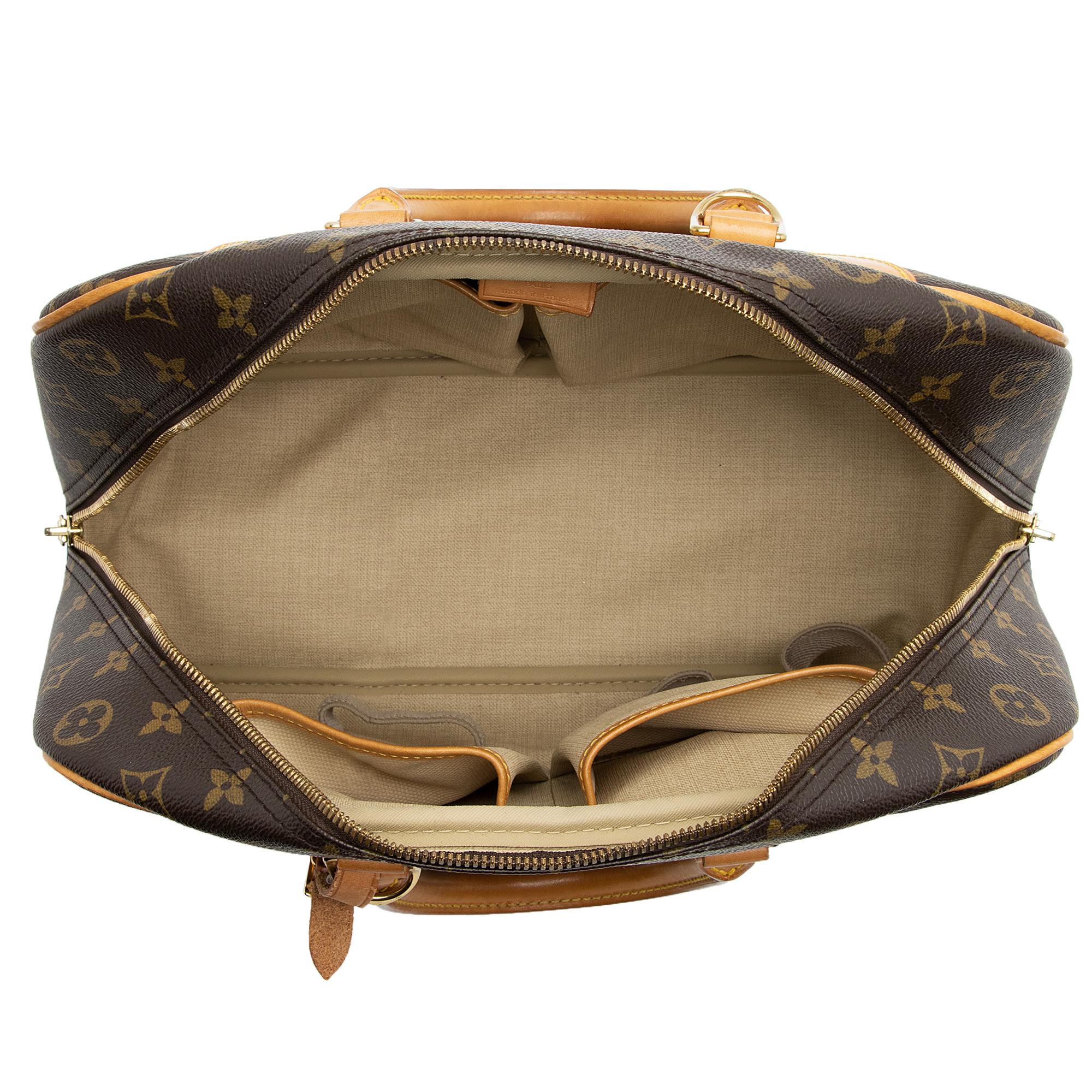 Louis Vuitton Vintage Monogram Canvas Deauville Satchel (SHF-5IrOKq) - Image 6