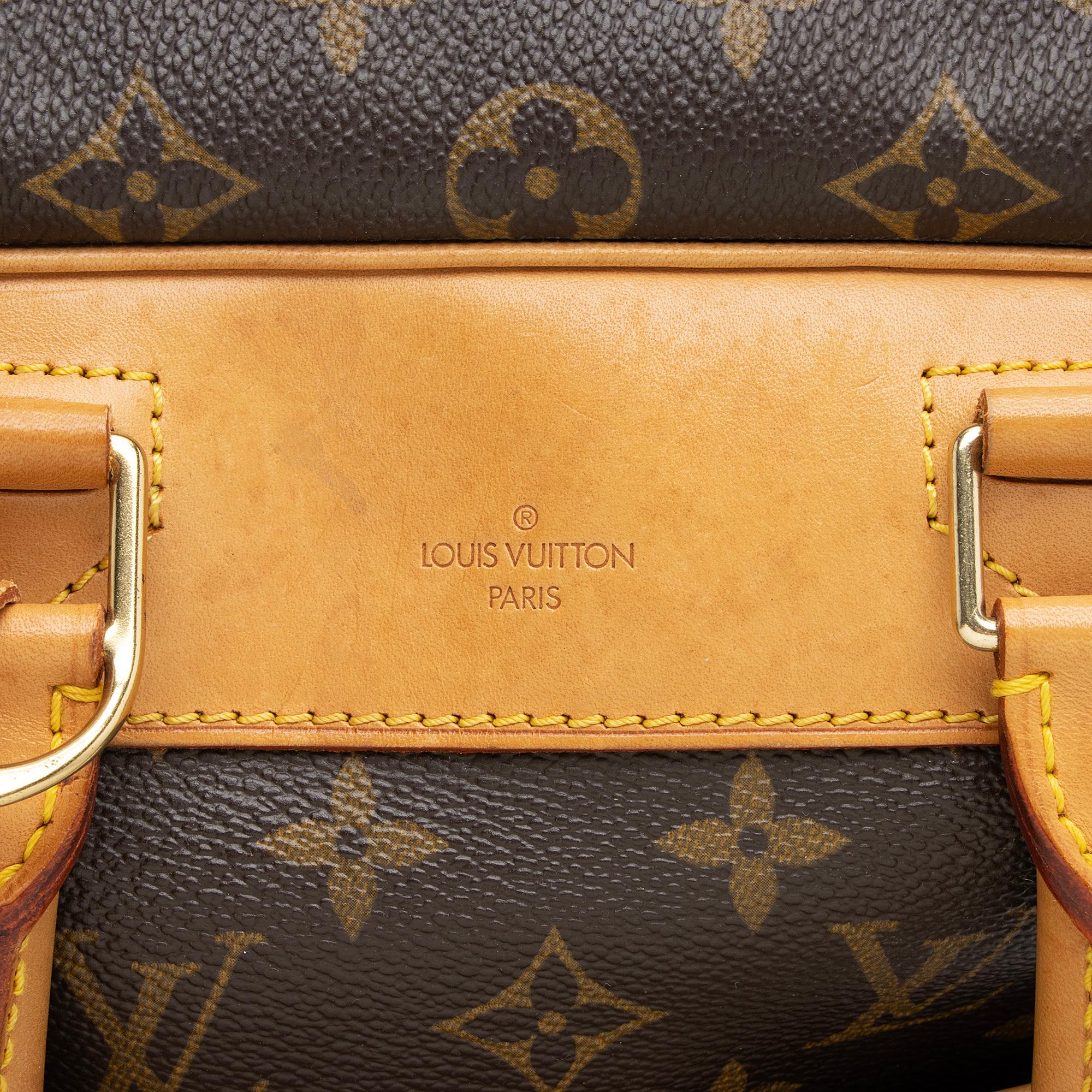 Louis Vuitton Vintage Monogram Canvas Deauville Satchel (SHF-5IrOKq) - Image 8