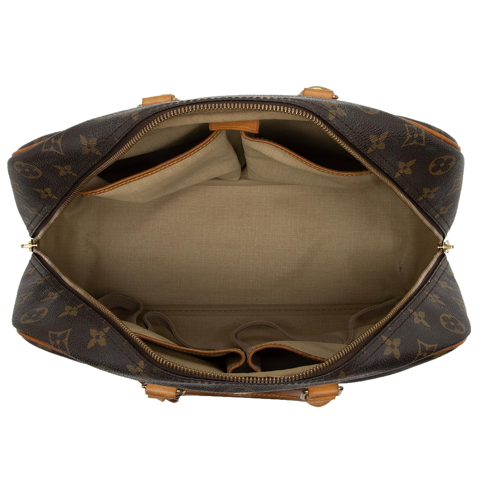 Louis Vuitton Vintage Monogram Canvas Deauville Satchel (SHF-w4i8Ug) - Image 6