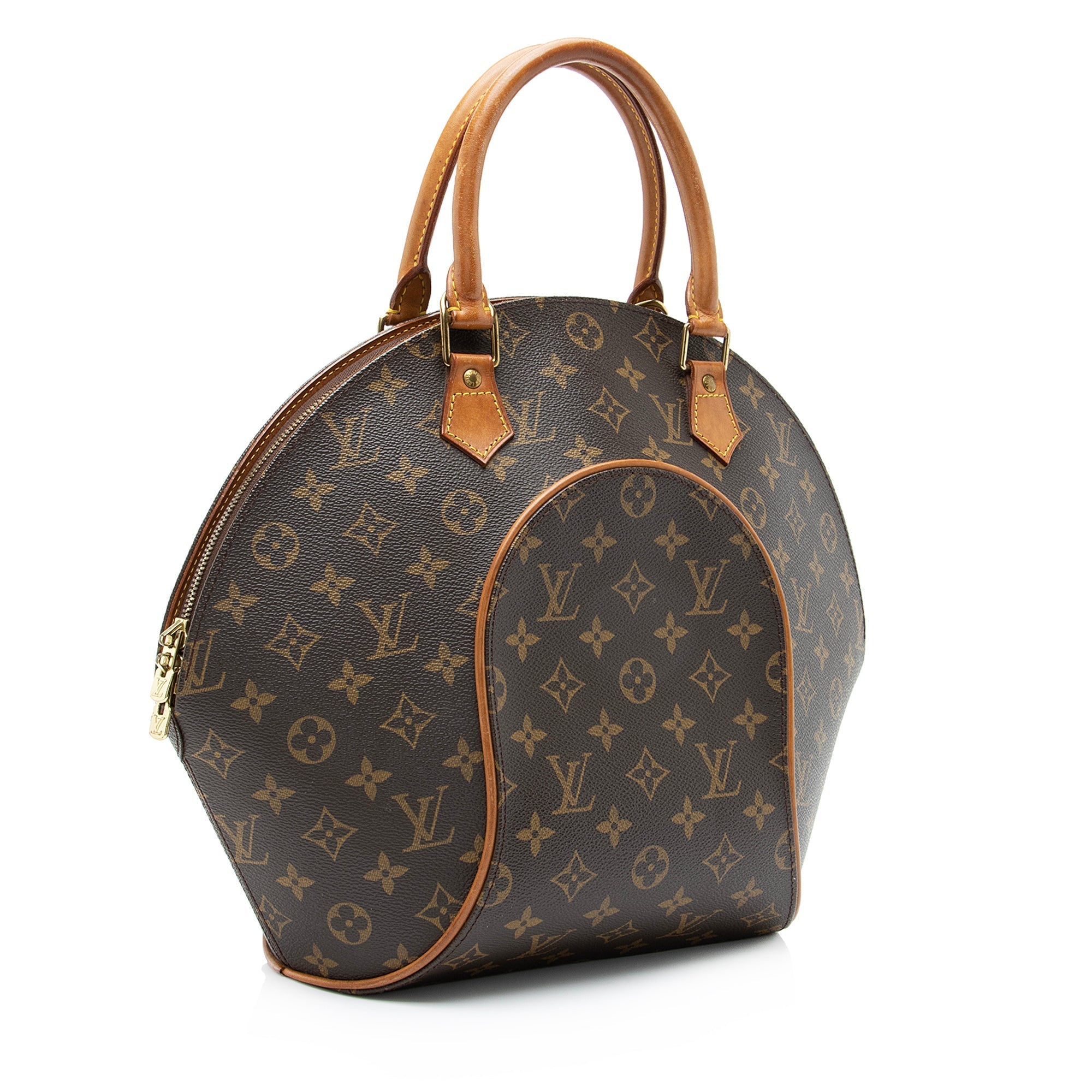 Louis Vuitton Vintage Monogram Canvas Ellipse MM Satchel (SHF-23167)