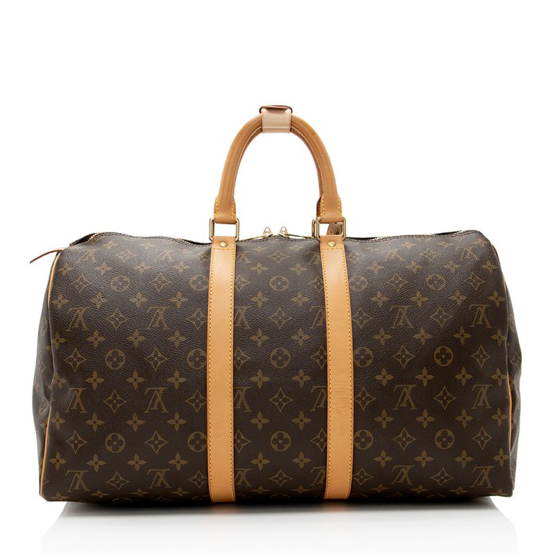 Louis Vuitton Vintage Monogram Canvas Keepall 45 Duffel Bag (SHF-21026) - Image 2