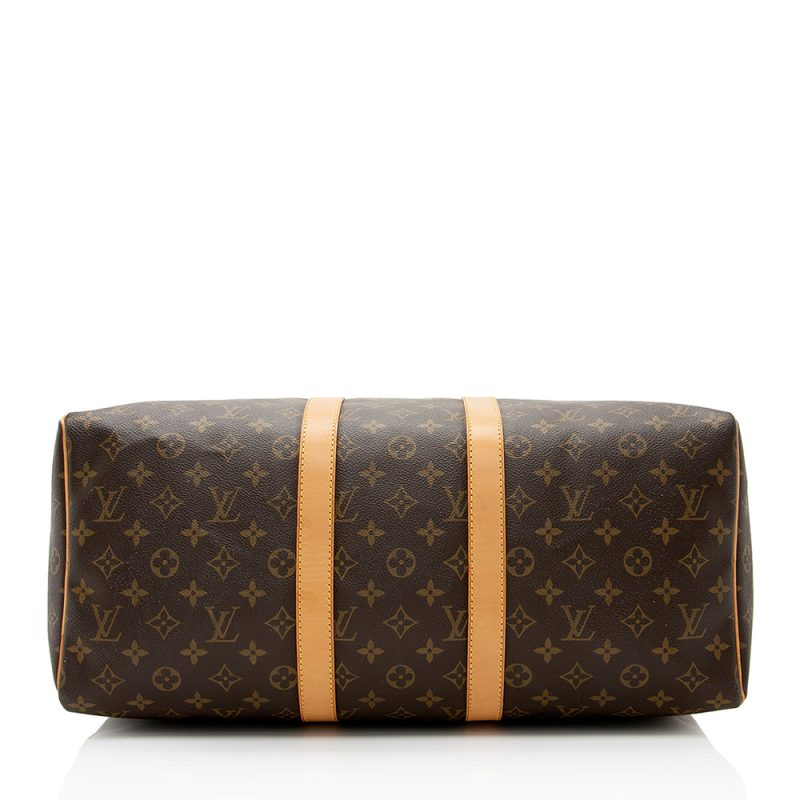 Louis Vuitton Vintage Monogram Canvas Keepall 45 Duffel Bag (SHF-21026) - Image 3