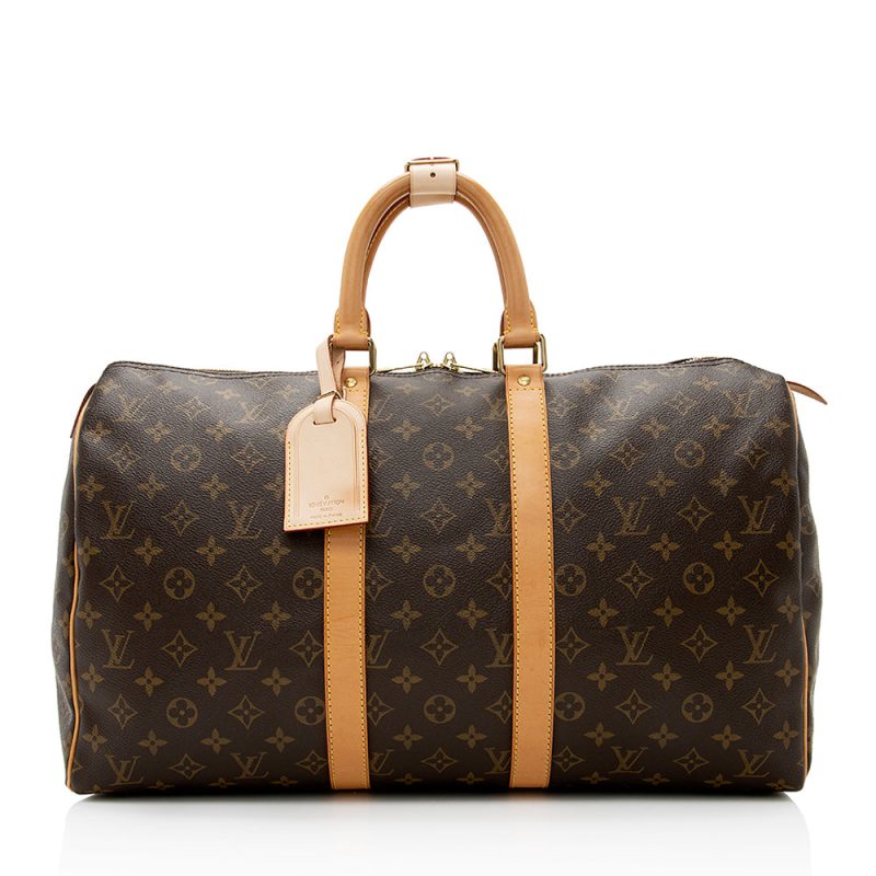 Louis Vuitton Vintage Monogram Canvas Keepall 45 Duffel Bag (SHF-21026) - Image 15