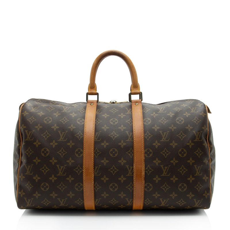 Louis Vuitton Vintage Monogram Canvas Keepall 45 Duffle Bag (SHF-sR0lBl) - Image 19