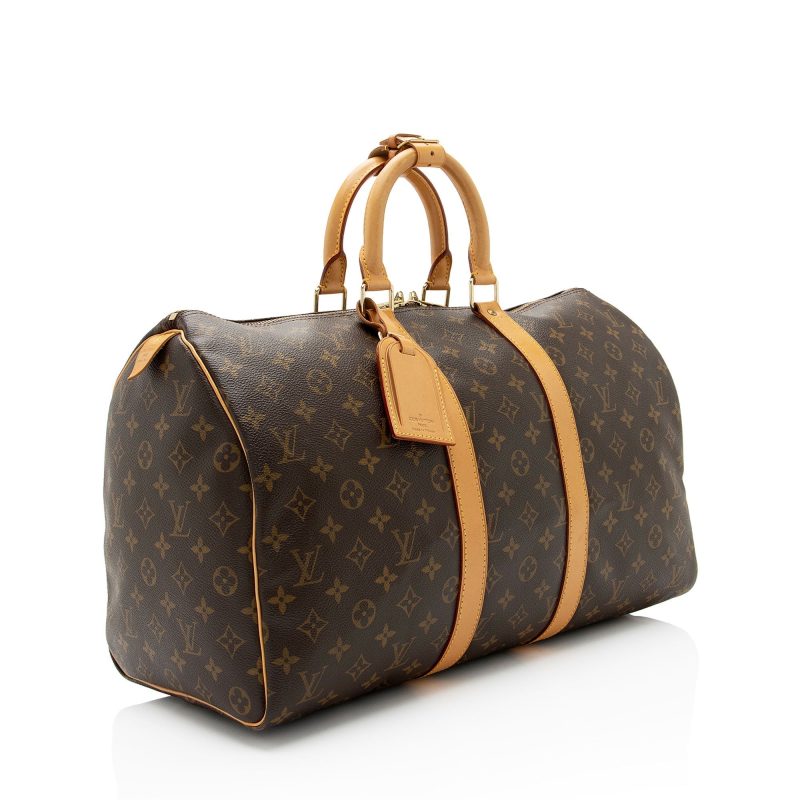 Louis Vuitton Vintage Monogram Canvas Keepall 45 Duffle Bag (SHF-YAHzBU)